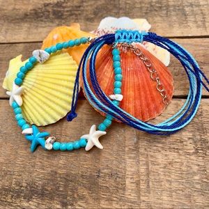 ✨2-PIECE BOHO CHARM ANKLET/BRACELET SET✨